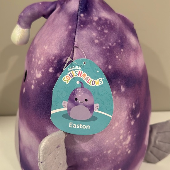 Squishmallow Easton the Angler Fish 11” NWT Purple Tie dye - Picture 4 of 5